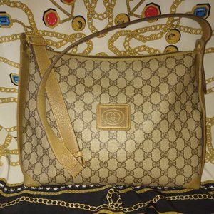❤️Vintage Gucci Shoulder Bag Purse +2 Zipper Pull Crest and Dustbag